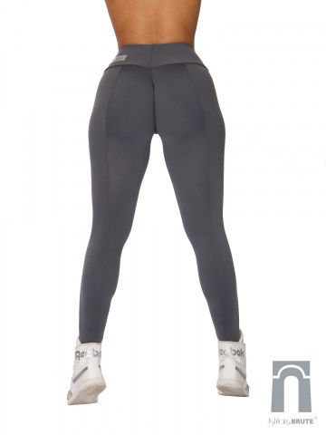 ishtar and brute cheeks legging in grey matt spandex 41